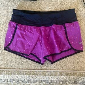 Lululemon Purple Polka Dot Shorts